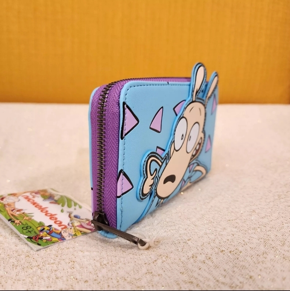 Loungefly Nickelodeon Rockos Modern Life Zip Around Wallet NEW - Picture 3 of 14
